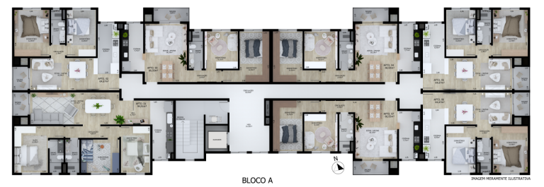 APARTAMENTO NA PLANTA EM IVOTI – 3 DORMITÓRIOS